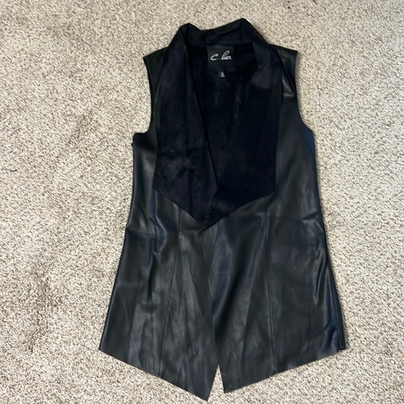 C. Luce Jackets & Blazers - C. Luce reversible faux leather vest size M